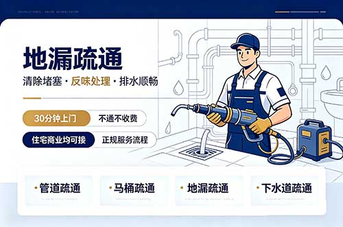 公主岭地漏疏通